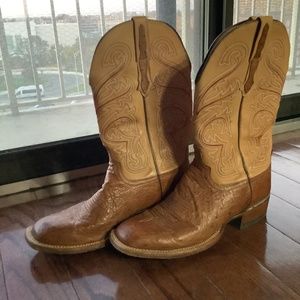 CL1028.W8 Lucchese Bootmaker Men's LANCE SMOOTH QUILL OSTRICH.